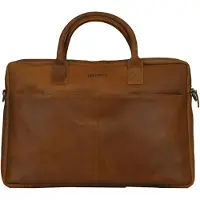 Dstrct Limited Laptoptas - 17 Zoll - Cognac (17"), Sac pour notebook, Marron