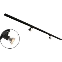 LumenXL Système de rail moderne monophasé de 1,5 mètre avec spots Stanley