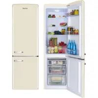 Amica Réfrigérateur-congélateur Retro AR8242C - congélateur bas - 55x61.5x181 cm (lxpxh) - 244 litres - classe E - crème