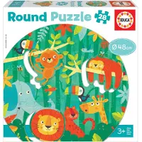 Ginza.se Puzzle rond 28 pièces The Jungle 18906
