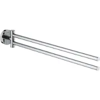 GROHE Essentials Porte-serviettes - 45cm - double - pivotant - chrome 40371001