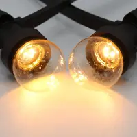 LumenXL Kit de guirlande avec lampes LED dimmables avec LED au niveau de la base