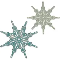 SIZZIX Matrice de Découpe - - Thinlit Set de 2pcs - Flocons de Neige - Multicolore - Taille Unique