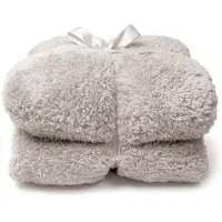 Unique living Plaid Unique Living Teddy Pebble Gris-150 x 200 cm