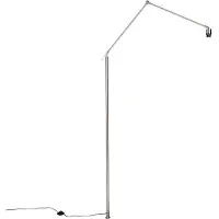 QAZQA Lampadaire à bras en acier - Editor