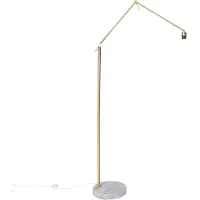 QAZQA Lampadaire moderne doré réglable - Editor