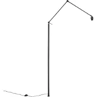 QAZQA Bras réglable noir sans base pour lampadaire - Editor