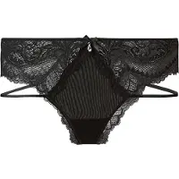 Petite fleur GOLD String noir