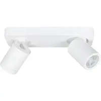 Highlight Spot double en saillie IP44 Oliver blanc mat