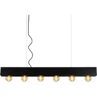 Lucide Lampe pendante de conception Surtus Noir à 6 lumières