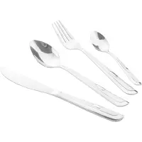 Cheffinger Ensemble de couverts de table Cheffinger - 30 pièces - Acier inoxydable
