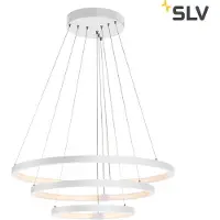SLV imposante lampe LED suspendue One Triple PD Dali dimmable couleur de lumière commutable Ø80 cm blanc mat