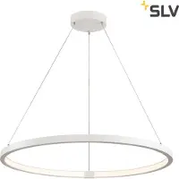 SLV One 80 PD Dali Suspension LED dimmable Couleur de lumière commutable Ø80 cm blanc mat