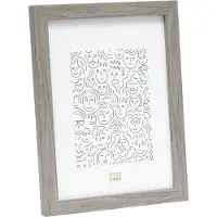 Deknudt Cadre en bois étroit en gris 13x18