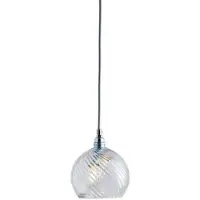 Ebb & Flow Rowan Suspension en Cristal Round Silver | Ø15.5 cm | Swirl IP20