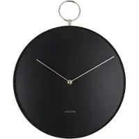 Karlsson Horloge Karlsson Hook Metal Black 34 cm