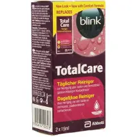 Blink Total Care Cleaner Solution Lentilles 2x15 ml Solution De Conservation Et De Nettoyage