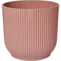 Elho Pot de Plante Elgato Brun en Plastique - Design Moderne Circulaire de 34 cm
