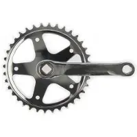 Vinty Crank Set 36T. Sans jeu 130 mm 1 8 argent
