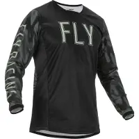 FLY Racing Kinetic S.E. Tactic Jersey Black Grey Camo Taille S