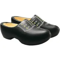 Ulgersma Sabots en Bois Gevavi VV Noir-Taille 43,5