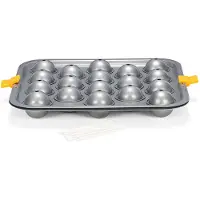 Patisse Moule à biscuits 32 x 29 cm acier jaune argenté, Moule à gâteau, Argent