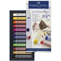 Faber-Castell 128312 Cardboard Case Soft Soft Pastel 12 Units Multicolore
