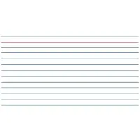Kangaro Fiches, 235 x 170 mm, lignées, blanches en carton, 190 g/qm, en-tête rouge, réglure bleue/grise (235 x 170 mm, 100x, 190 g/m²)