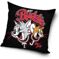 Wisam Tom & Jerry - Housse de coussin Tom et Jerry 40 x 40 cm