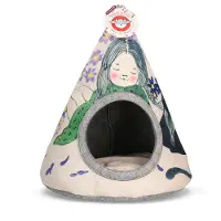 Takara Tipi à fleurs violettes