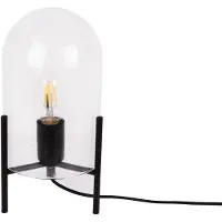 Leitmotiv Lampe de table avec abat-jour en verre BELL, Ø 16 cm
