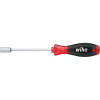 Wiha 01025 Tournevis SoftFinish Tournevis à douille six pans avec lame ronde - 9 mm x 125 mm