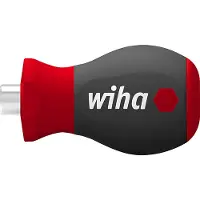 Wiha 29463 Tournevis avec porte-embout magnétique Stubby - 1/4" - 57 mm
