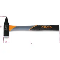 Beta Marteau de serrurier 1370T 1000 manche en fibre de verre 36 cm