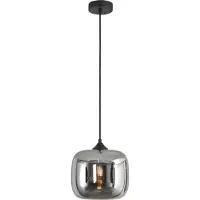 Artdelight Lampe suspendue Preston-24 verre fumé
