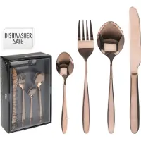 Excellent houseware Bestekset - 16 delig - 4 persoons - Koper