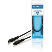 Valueline Câble audio numérique Toslink mâle vers Toslink mâle 2,00 m noir