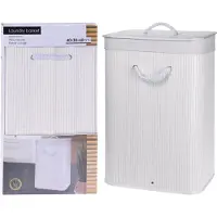 Bathroom Solutions Panier à linge pliable Blanc