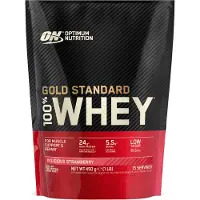 Optimum Nutrition Gold Standard 100% Whey Protein, Fraise délicieuse 450 g (15 portions)