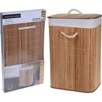Huismerk Panier à linge pliable Bambou