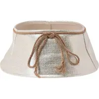 Nampook Jupe de sapin de Noël - 40 cm - Argent