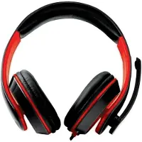 Esperanza EGH300 - Micro-casque - circum-aural - filaire - jack 3,5mm - isolation acoustique - rouge