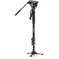 Manfrotto Monopode Vidéo Alu 4 Sections + Rotule MVH500