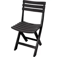 Pro Garden Chaise de jardin Komodo - 42x37x80 cm - Anthracite