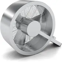 Stadler Form Q Ventilateur de sol - Métal brossé - 2400 m³/h - Silent & Design - 3 réglages - 40 m² / 100 m³