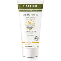 Cattier Crème Mains, Crème Pour Les Mains à L'argile Blanche Et Huiles Végétales, Tube 75 75 ml Crème