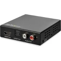StarTech.com Hdmi 4k60 Rca Toslink Audio Extractor Noir