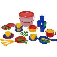 Plasto Kitchen toys in bucket