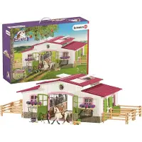 Schleich Centre équestre avec cavalière et chevaux ; 42344