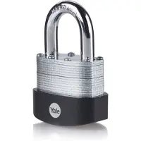 Yale Serrure à pêne dormant en acier à lamelles 56mm, hauteur d'anse 30mm, High Security